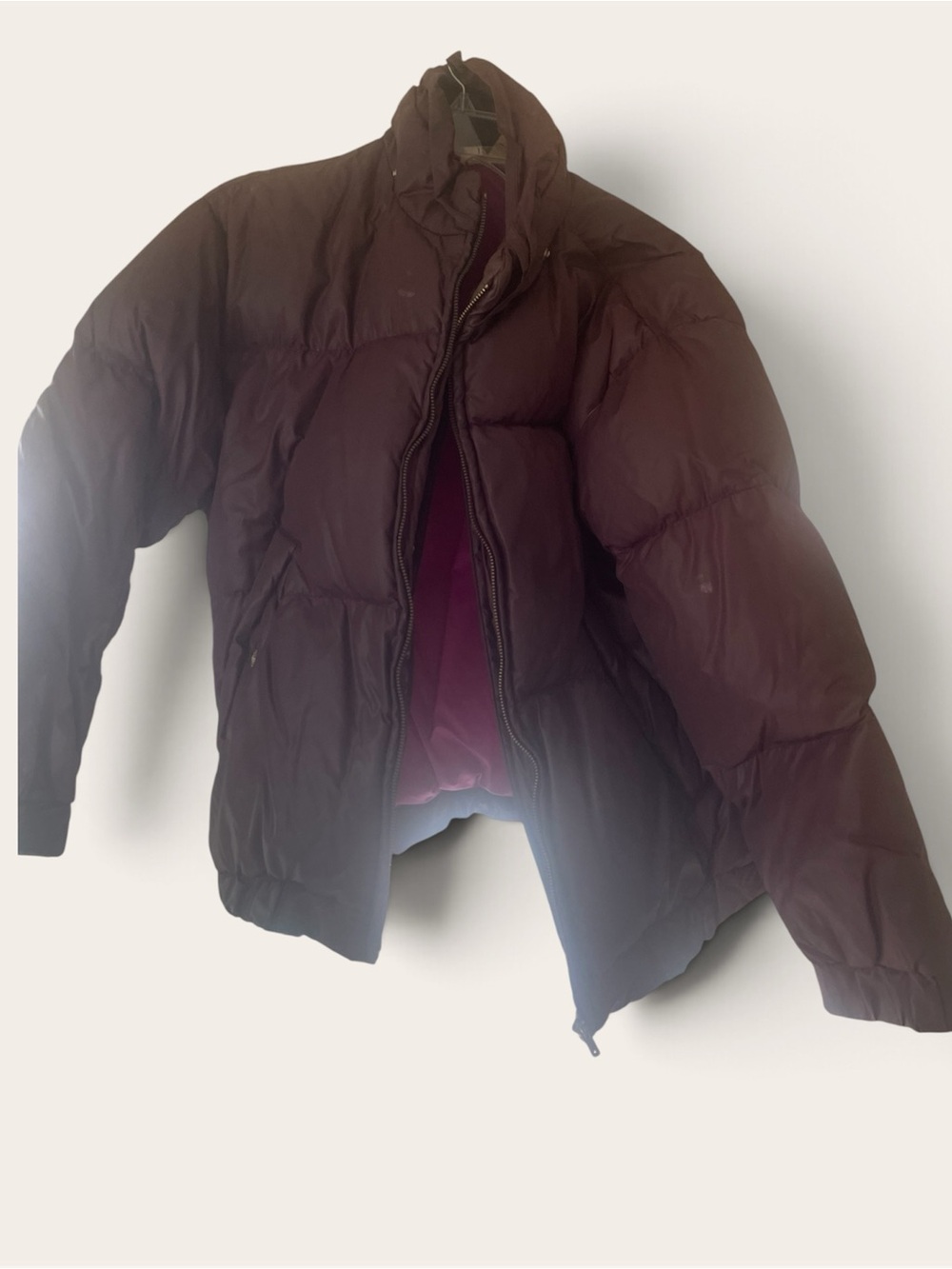 Isaac Mizrahi Quilted Puffer Jacket in Plum